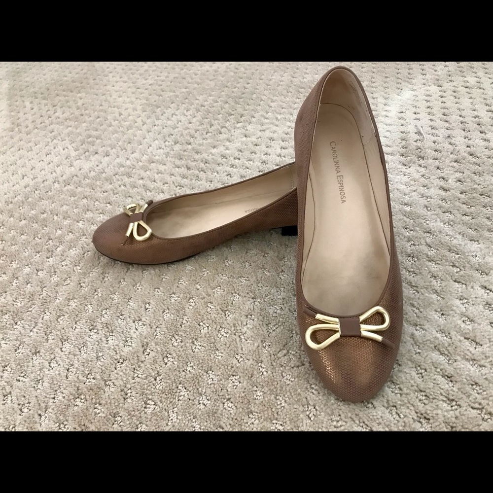 Carolina Espinosa high end light brown flats